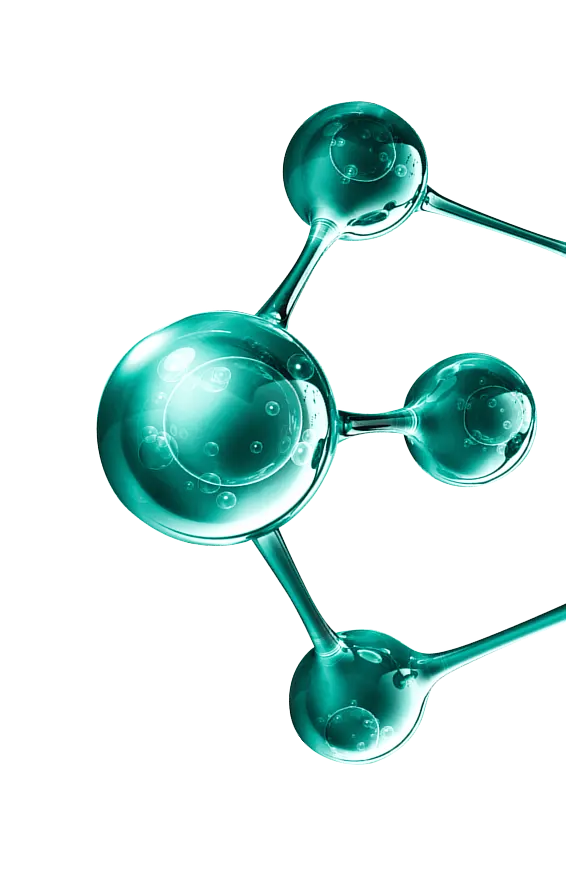 HPLC chemical testing molecular background illustration